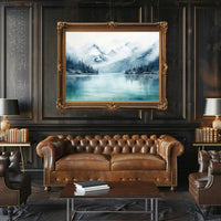 Serene Mountain Reflections Poster