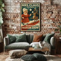 Mrs. Claus Hosts a Reindeer Fashion Show Poster