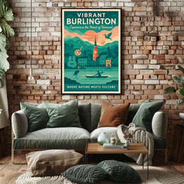 Vibrant Burlington Wall Art Print Decor