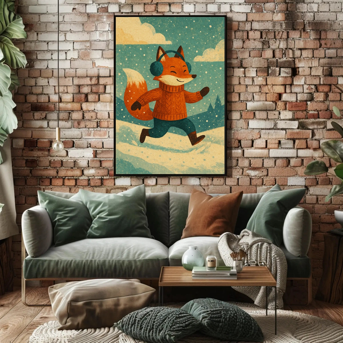 Winter Fox Adventure Poster