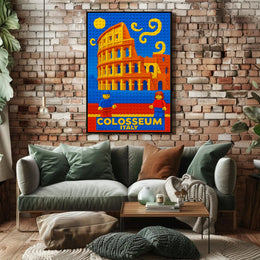 Colosseum LEGO Art Print Wall Decor PosterGoat