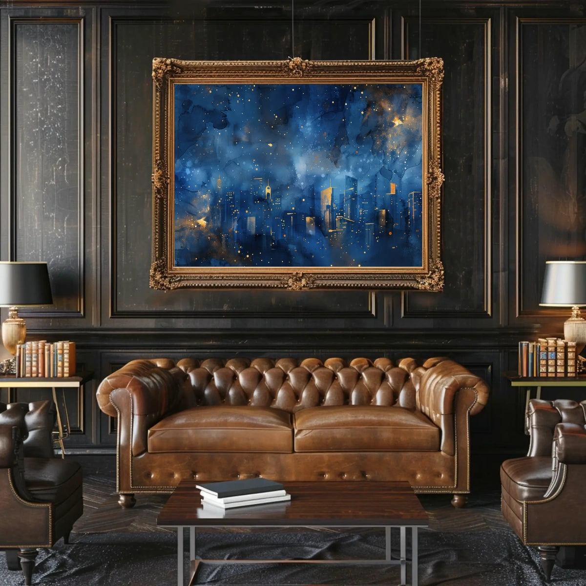 Celestial Cityscape Poster