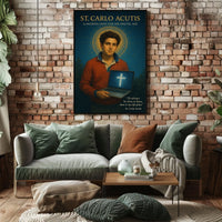 St. Carlo Acutis A Modern Saint for the Digital Age Poster