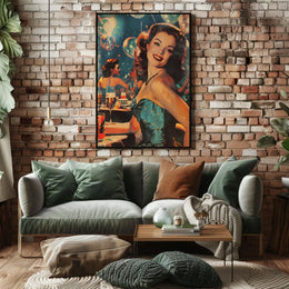 Vintage Glamour Celebration Poster