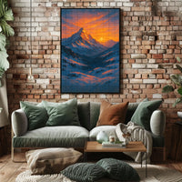 Majestic Mountain Sunrise Poster