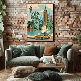 New York City Icons Poster
