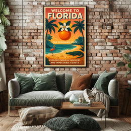 Welcome to Florida The Sunshine State Poster