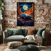 Desert Moon Drive Poster PosterGoat
