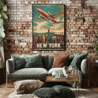 Vintage New York Aviation Poster