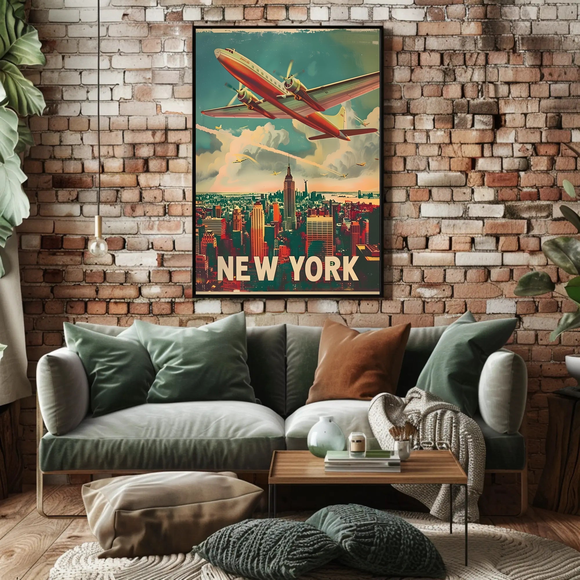 Vintage New York Aviation Poster