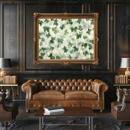 Lush Greenery and Gold Accents Poster