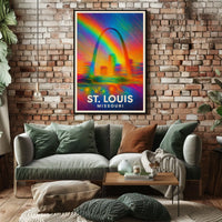 St. Louis, Missouri A Vibrant Tribute Poster