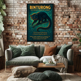Binturong The Jungles Secretive Climber Poster