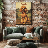 Poodle Portrait Poster