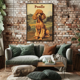 Poodle Portrait Poster