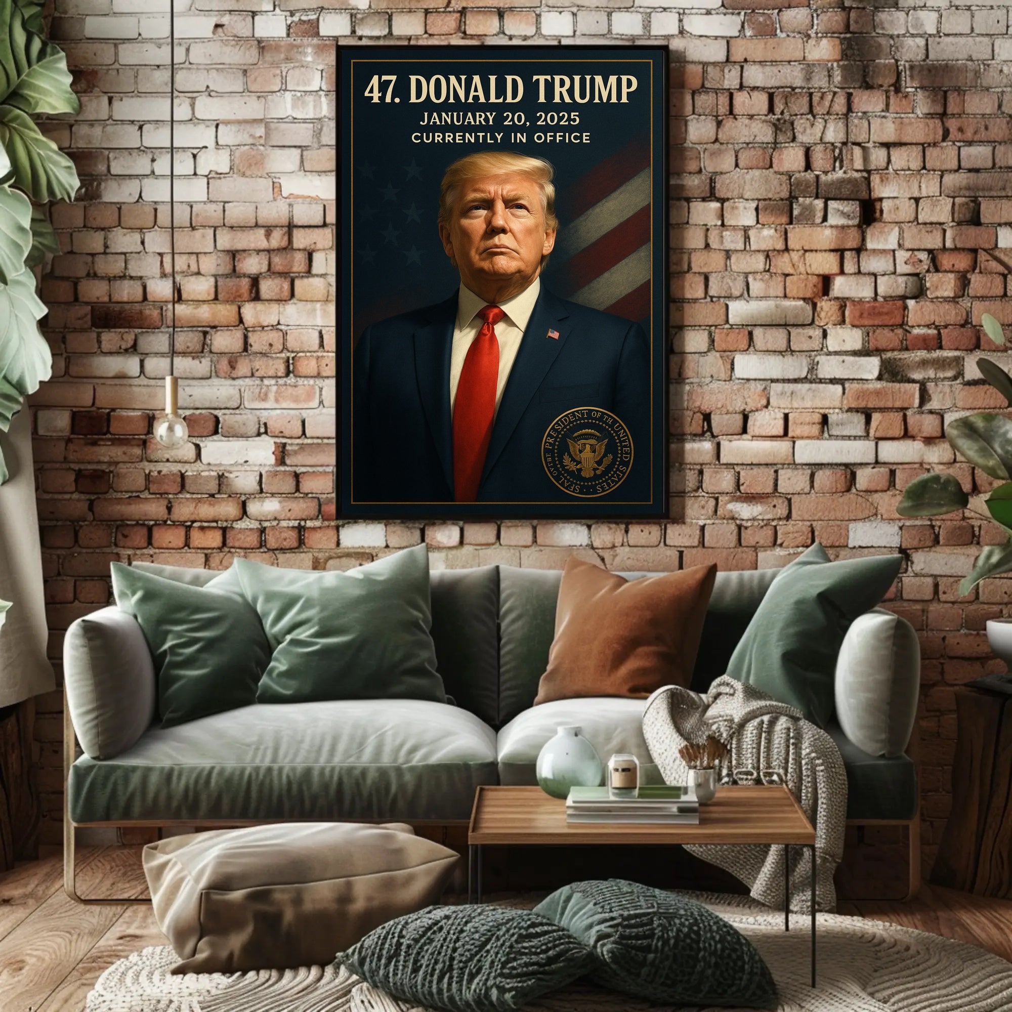 Donald Trump 47th President Political or Propaganda Poster PosterGoat
