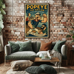 Vintage Sailor Adventure Pop Culture Poster