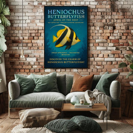 Discover the Heniochus Butterflyfish Poster