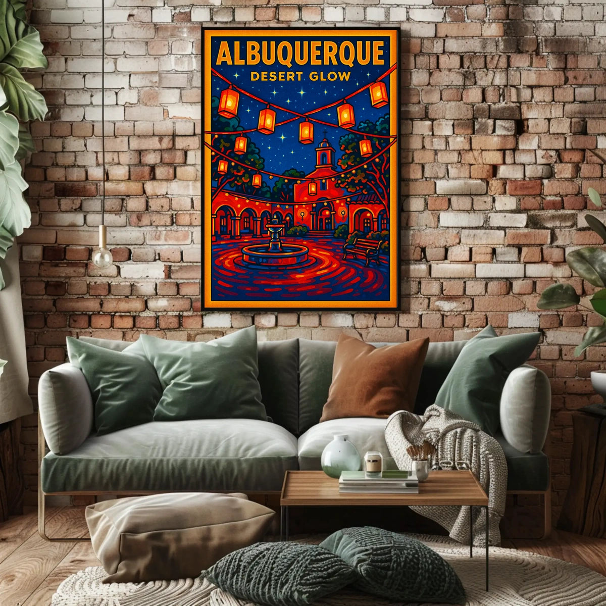 Albuquerque Desert Glow Poster