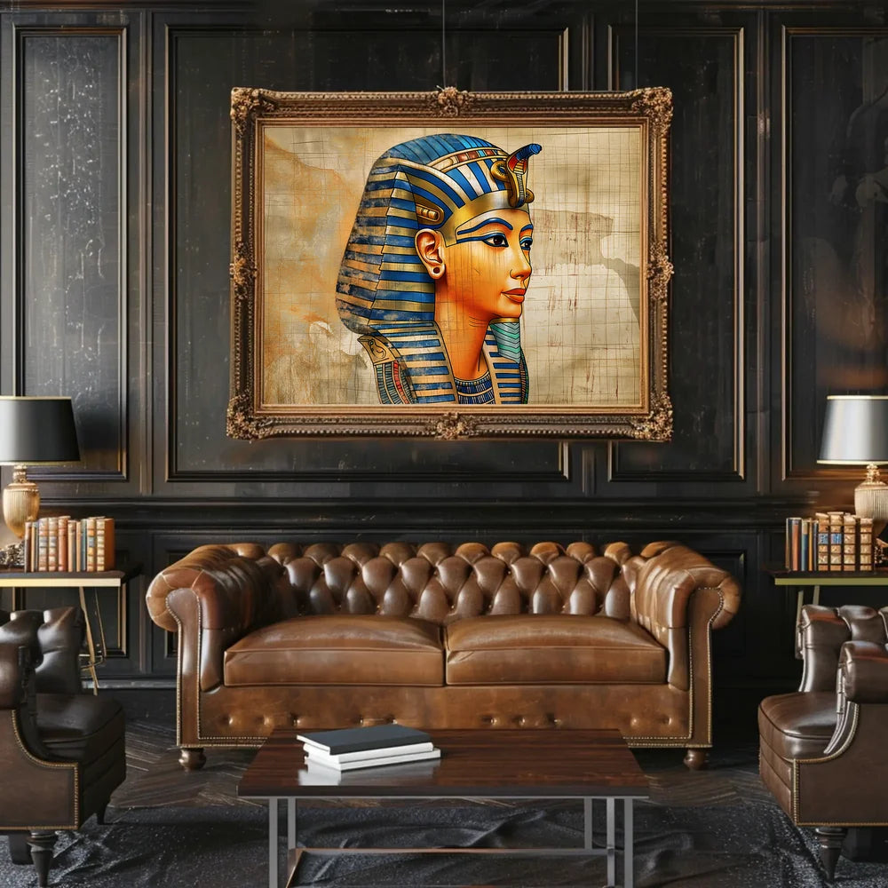 Majestic Pharaoh: Timeless Egyptian Art Poster