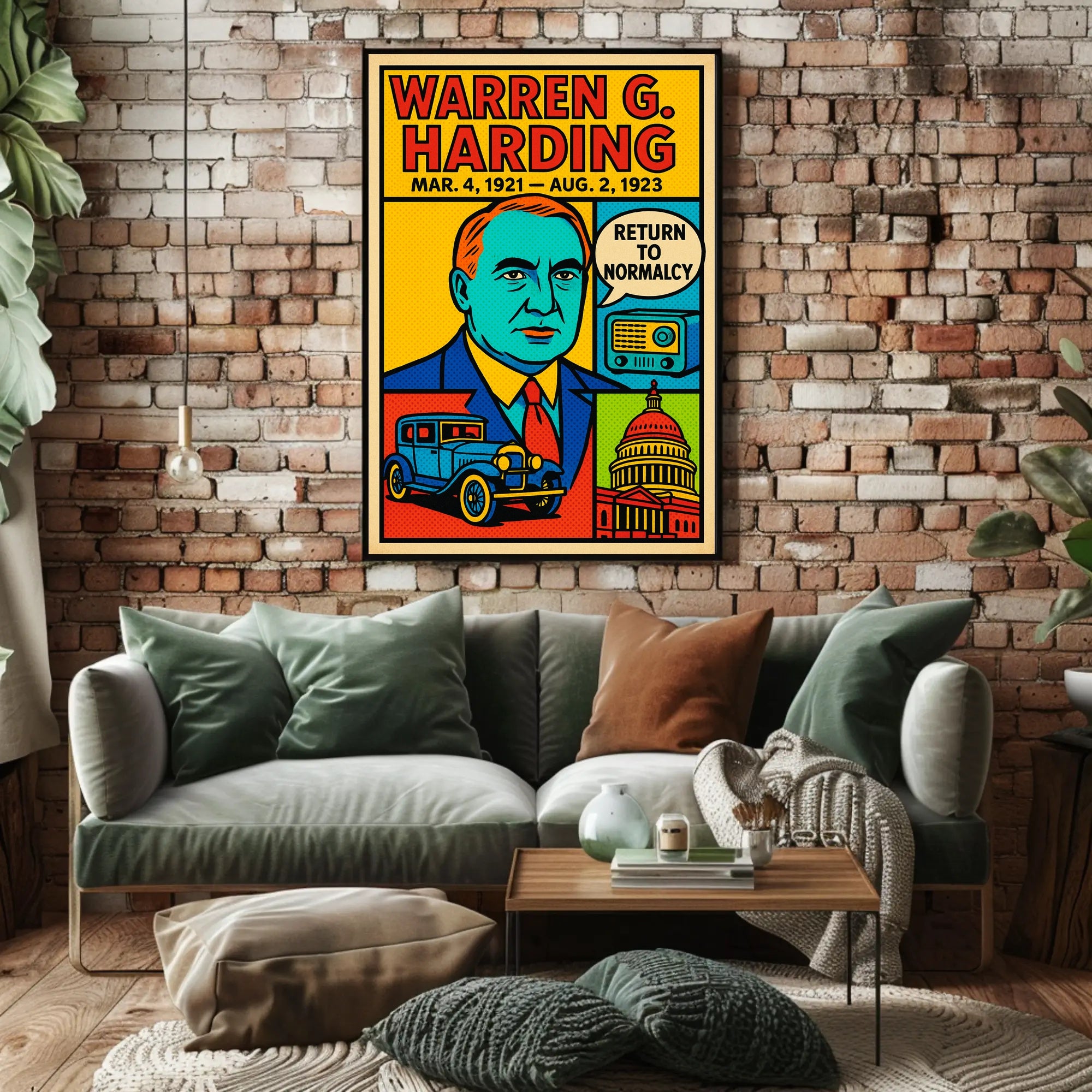 Warren G. Harding Return to Normalcy Poster PosterGoat