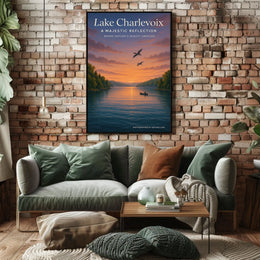Lake Charlevoix A Majestic Reflection Poster