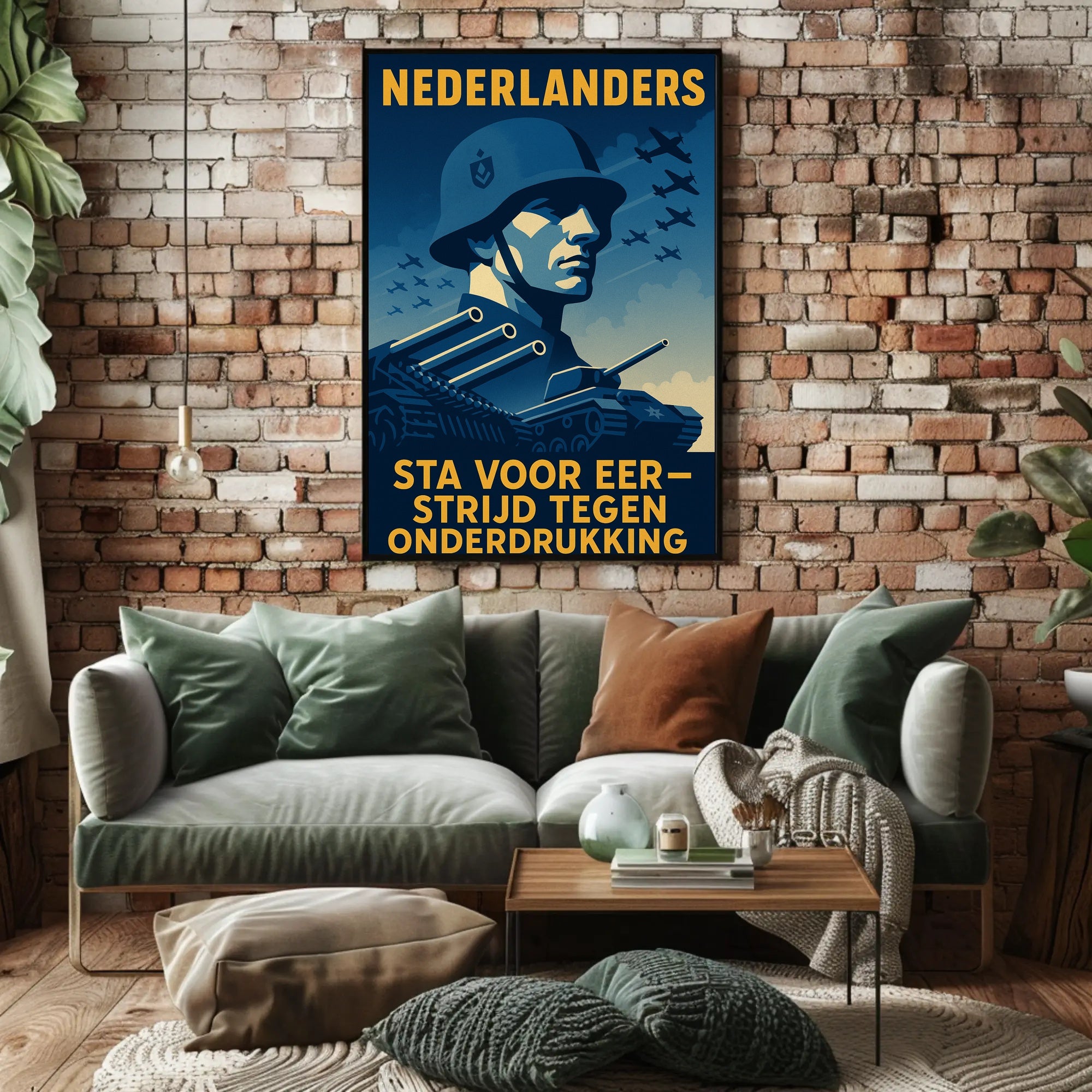 WWII Military Pride Propaganda Poster