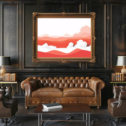 Abstract Desert Landscape Minimalist Poster Art Print
