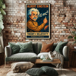 Albert Einstein Theory Of Relativity Poster