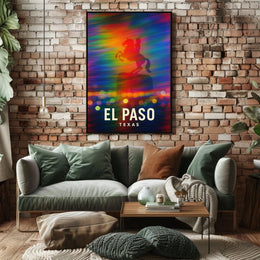 El Paso Texas Scenic Travel Photography Poster