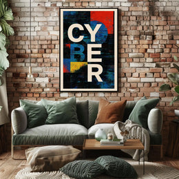 Cyber Abstract Abstract Poster