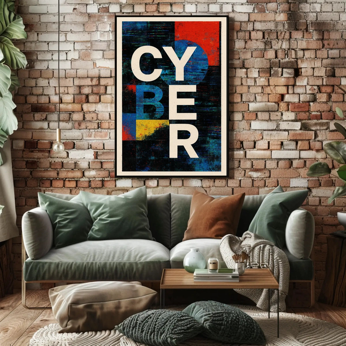 Cyber Abstract Abstract Poster