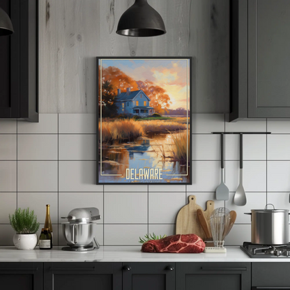 Delaware Vintage Poster