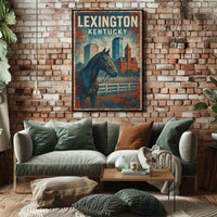Lexington Equestrian Culture Enthusiast Vintage Poster