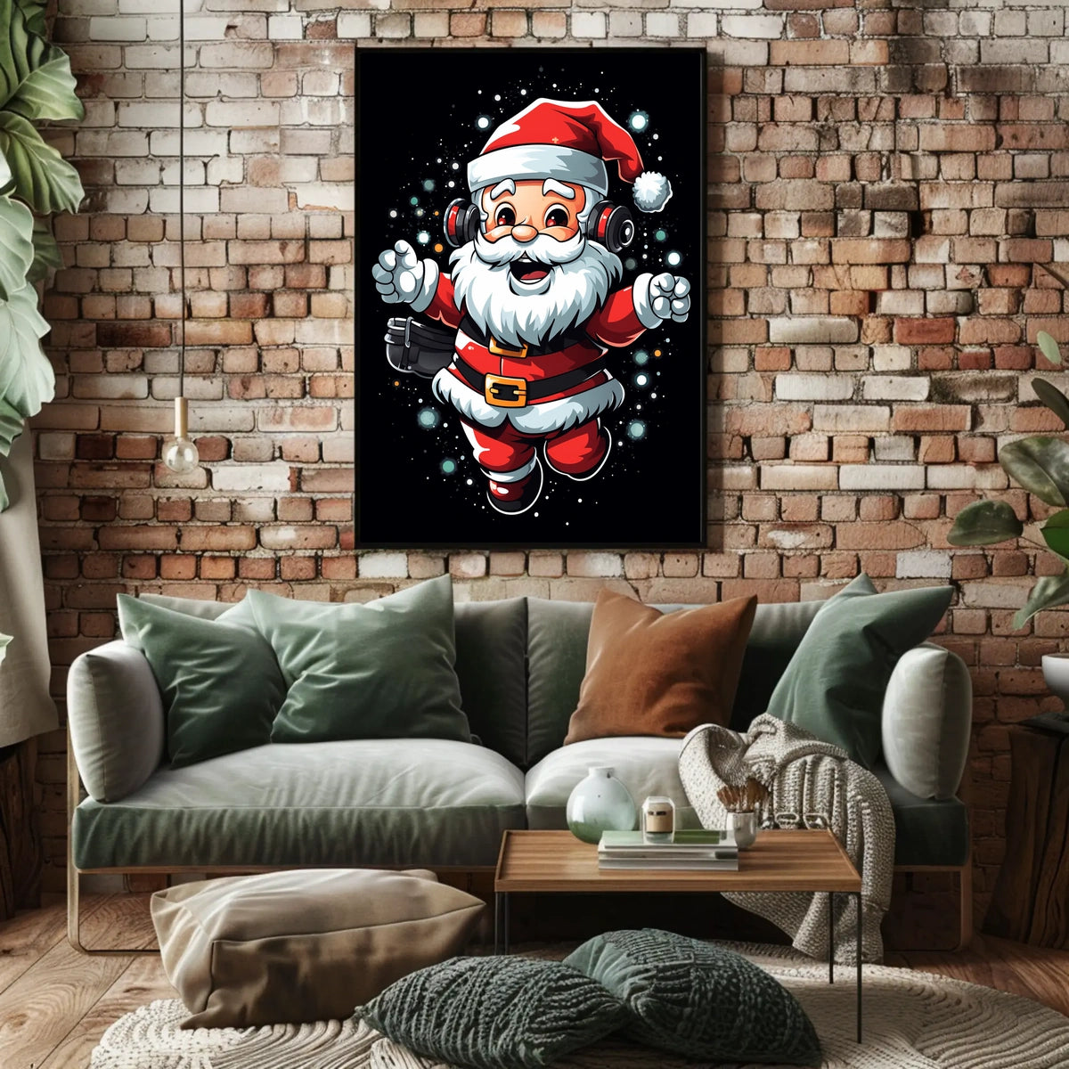 Festive Santa Celebration Poster