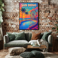 San Diego Pacific Holiday Poster