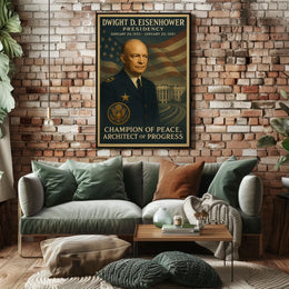 President Eisenhower Champion Poster - Historical or Presidential Poster