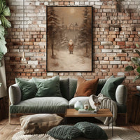 Winter Wonderland With Santa Poster