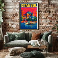 Istanbul A Vibrant Cityscape Poster