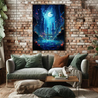 Enchanted Underwater Cityscape Poster