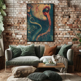 Serpentine Allure Art Poster for Home Decor PosterGoat