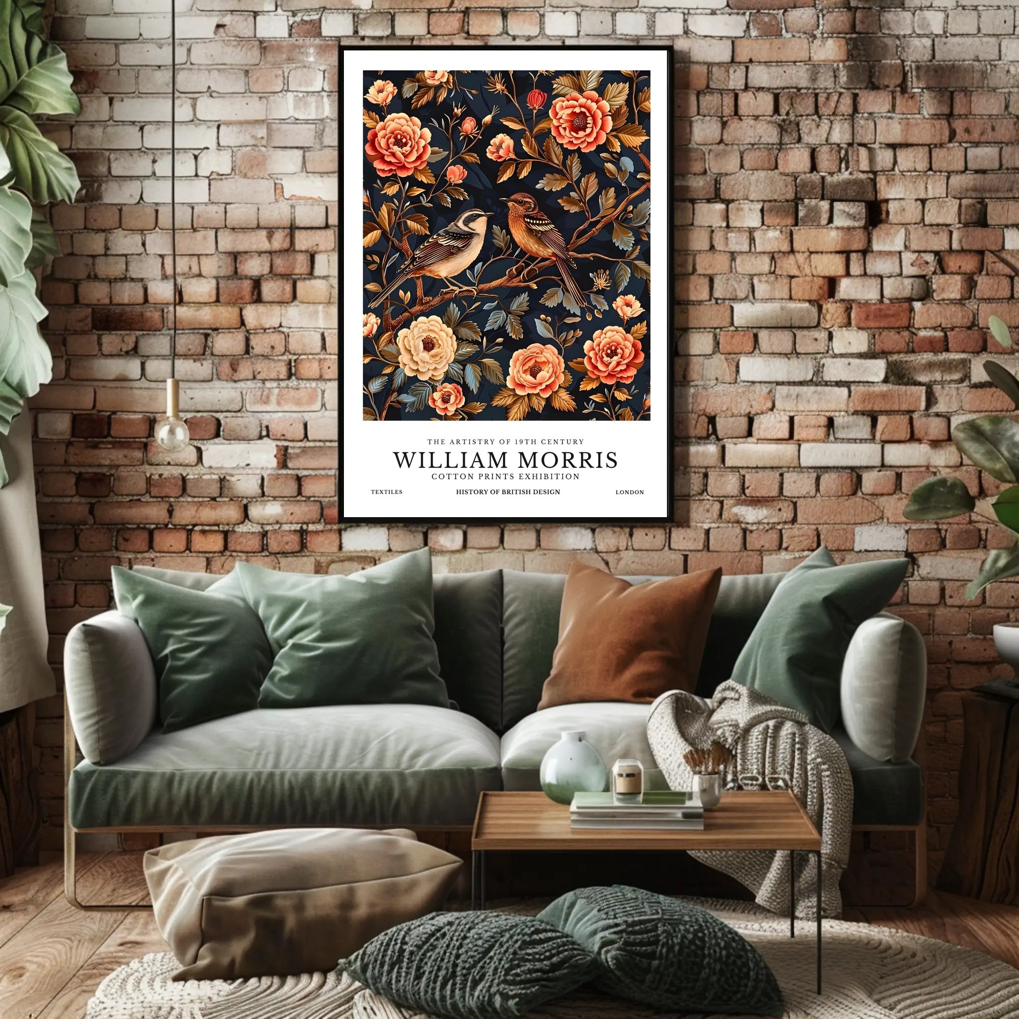 William Morris British Design Exhibition Cultural or Heritage Poster