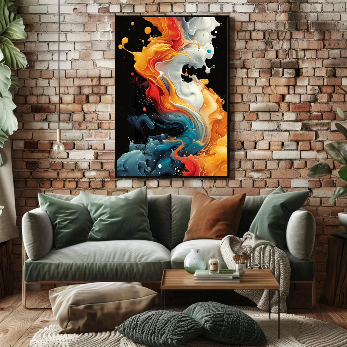 Abstract Color Symphony Abstract Poster