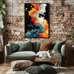 Abstract Color Symphony Abstract Poster