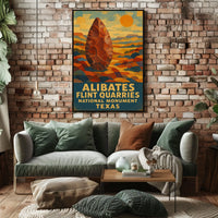 Alibates Flint Quarries National Poster