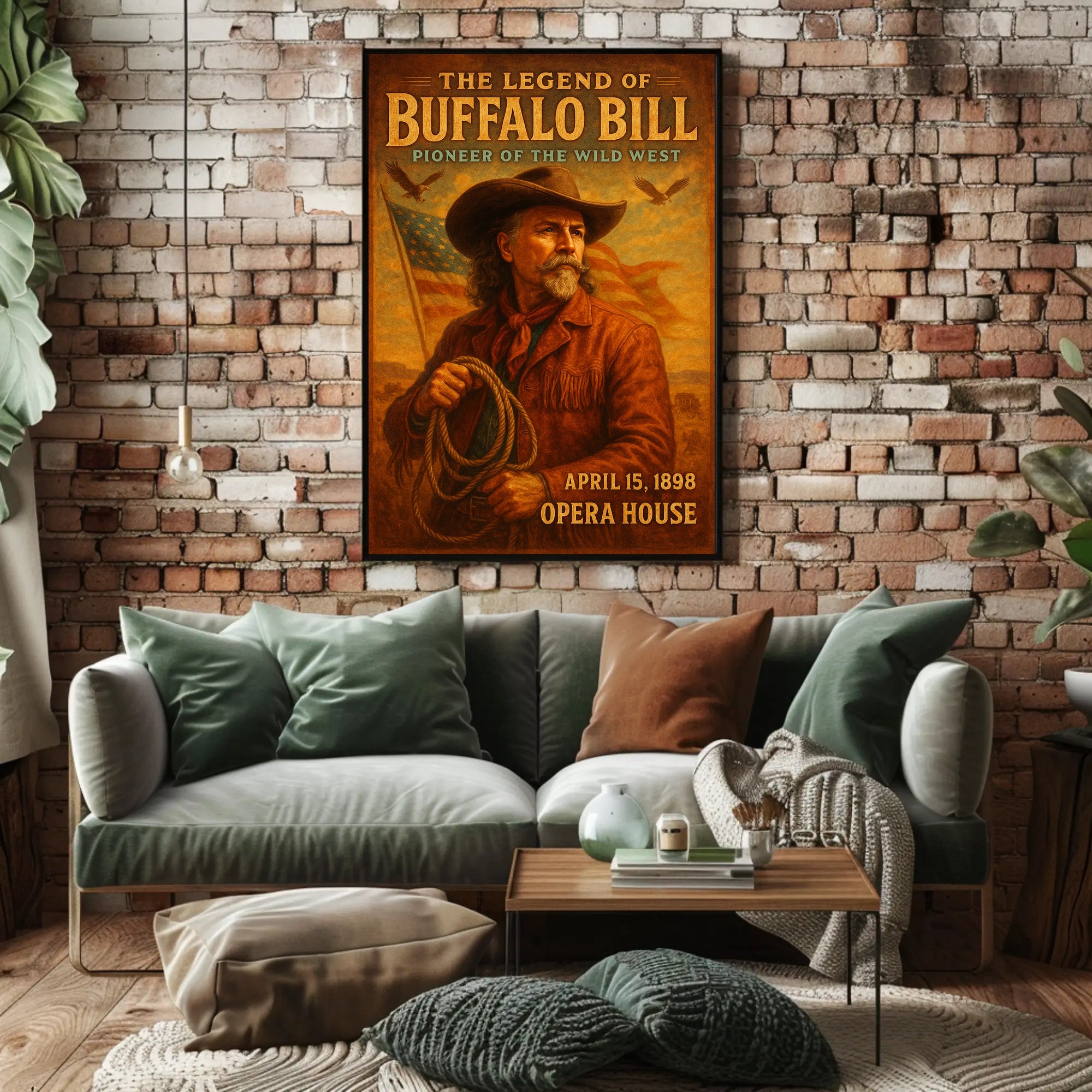 The Legend Of Buffalo Bill Poster Vintage Wall Art