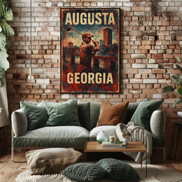 Augusta, Georgia Golf Poster