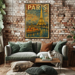 Paris Lumières De Noël Poster
