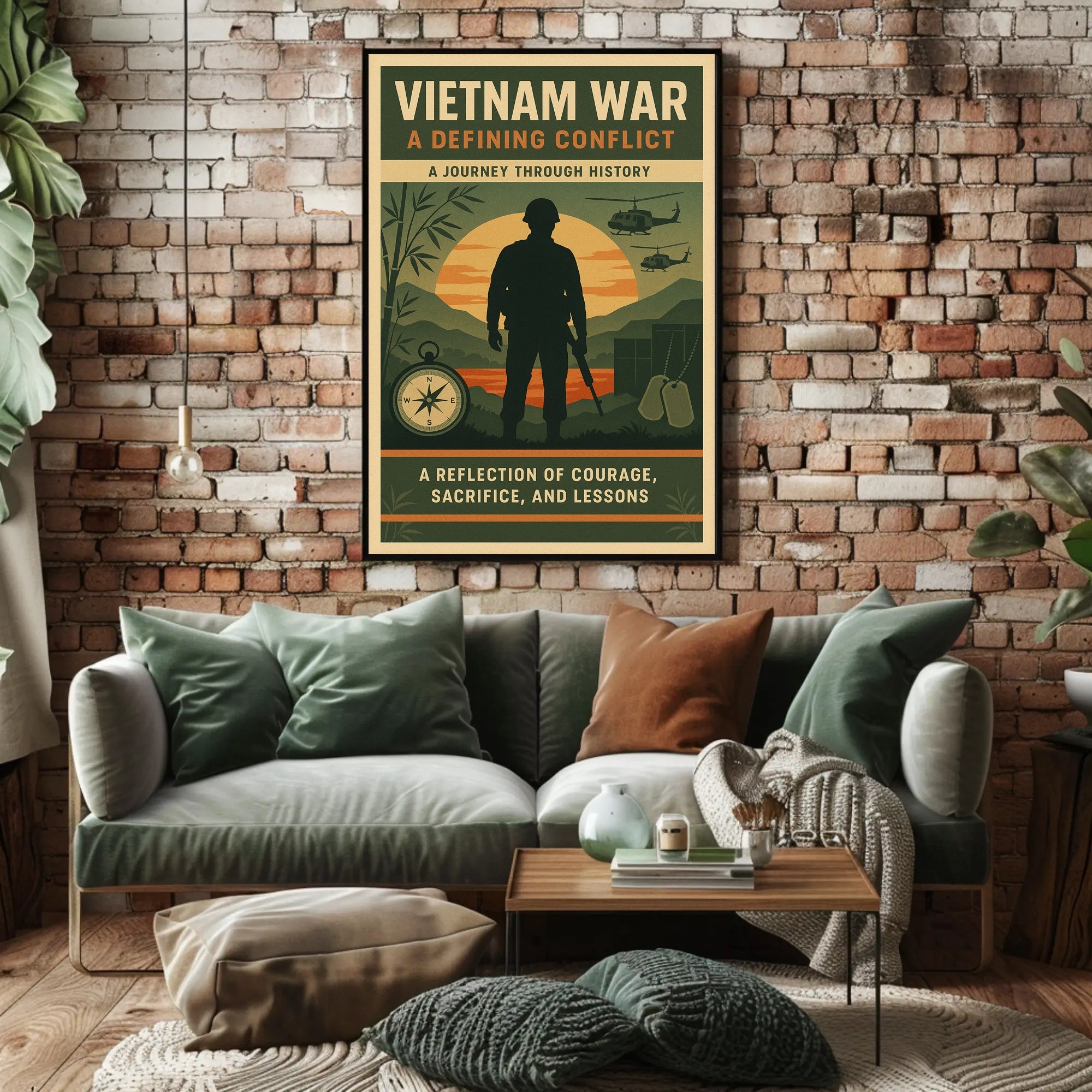 Vietnam War Poster Historic Military Print