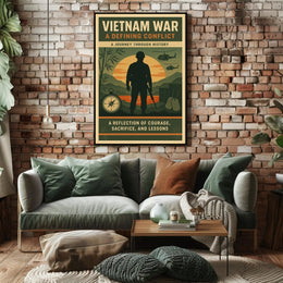Vietnam War Poster Historic Military Print